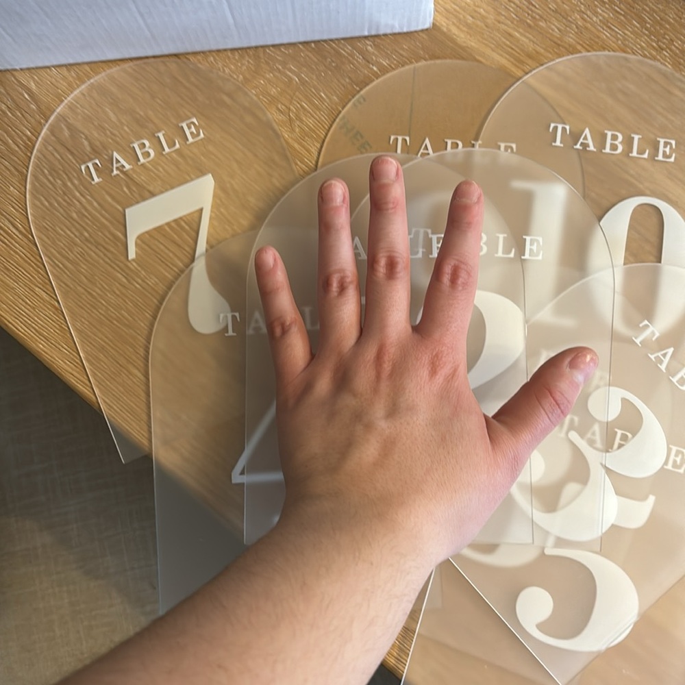 Arch Table Number Signs - Picture 9 of 10